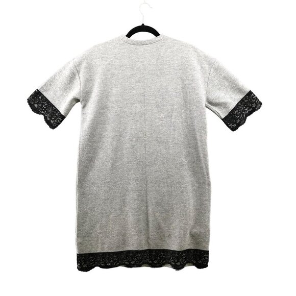 Zara Gray Boxy T-Shirt Tunic - Picture 2 of 11